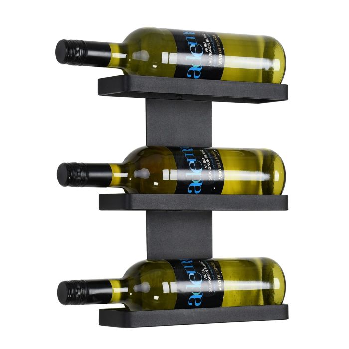 Wand-Weinregal Black Pure für 3 Flaschen à 0,75l