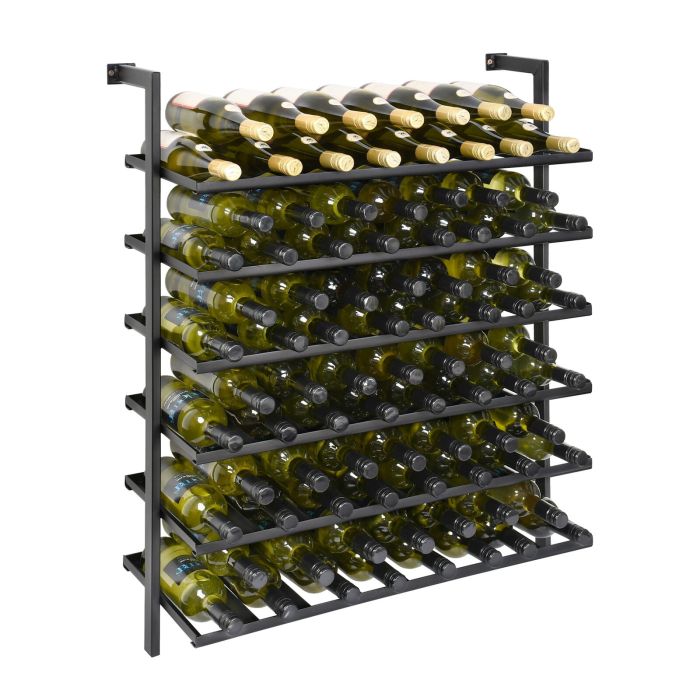 Mini Estantería de Acero Cromado para Botellas y Vinos